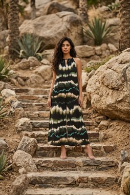 Sukienka POLA jedwabne maziaje  - uszyta we WROCŁAWI