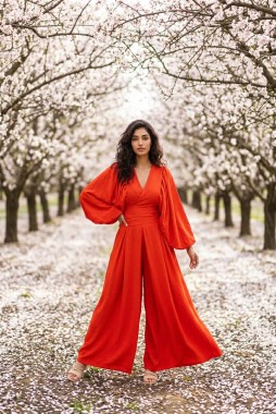 KOMPLET SANTOMO letni czerwony