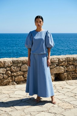 DENIM JEANS BABY BLUE komplet set OrtizKoło