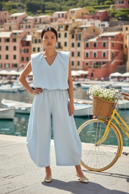 LATO 2026 Komplet MAUIIDONATA jedwab BABY BLUE