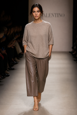 SWETER oversize szampan
